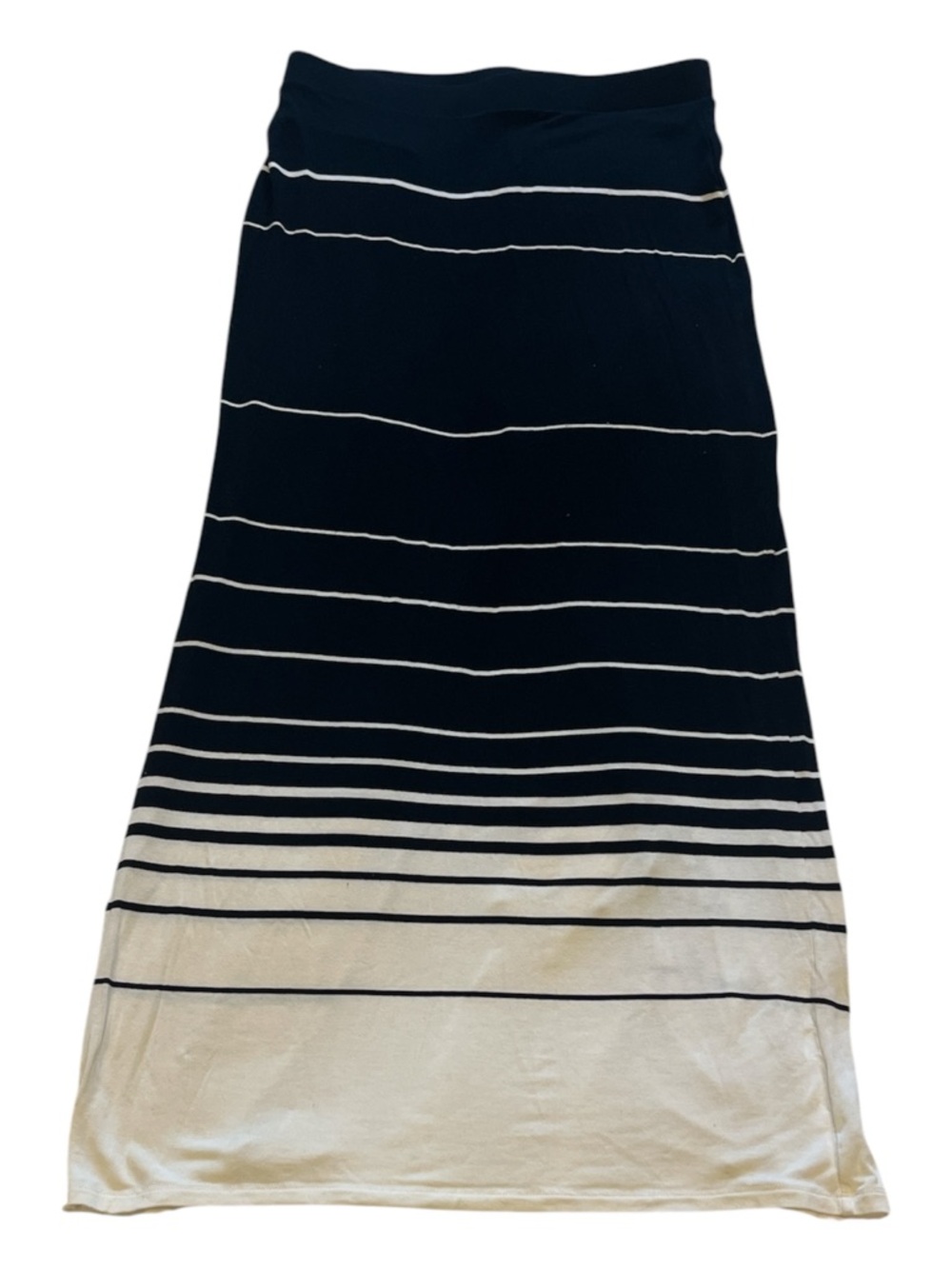 DALIA Striped Black and White Maxi Skirt Size Small Stretchy
